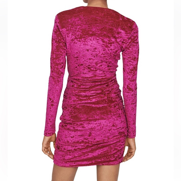 MAJE velvet mini dress size 38 perfect like new condition - Picture 3 of 10